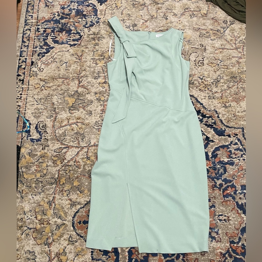 Sage green size 8 Calvin Klein Dress